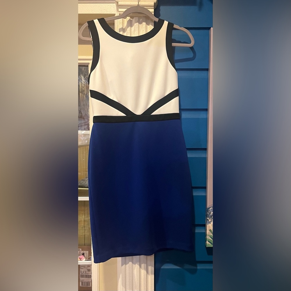 NNW Calvin Klein Sz 6 Ladies Colorblock Dress - Picture 4 of 5